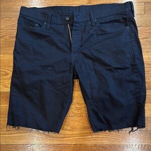 Men's Black Denim Shorts